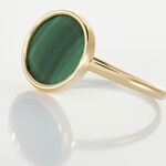 Bague Lucky Gems Or Jaune Malachite - Bagues de promesse Femme | Marc Orian