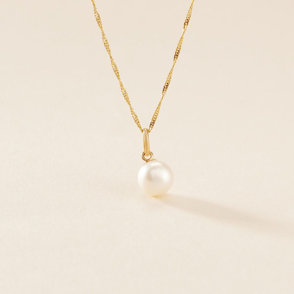 Pendentif Lenonie Or Jaune Perle De Culture - Parures de mariage Femme | Marc Orian