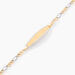 Bracelet Identit&eacute; Bartolomee Maille Alternee 1/3 Or Bicolore - Gourmettes Enfant | Marc Orian
