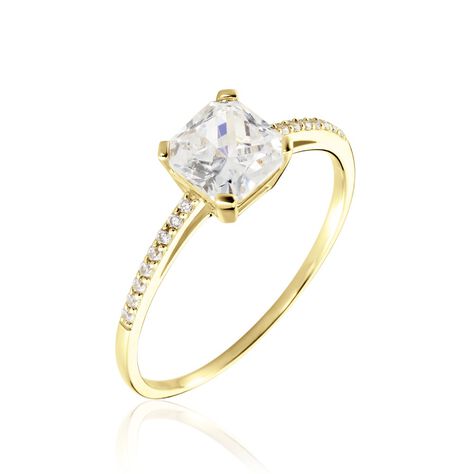 Bague Solitaire Or Jaune Beline Oxyde De Zirconium - Solitaires Femme | Marc Orian