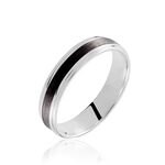 Alliance Camille Ruban Plat Or Blanc - Alliances duo Unisex | Marc Orian