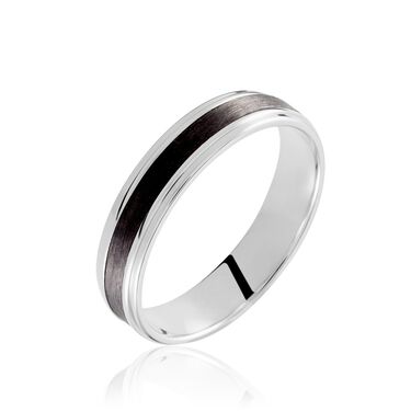 Alliance Camille Ruban Plat Or Blanc