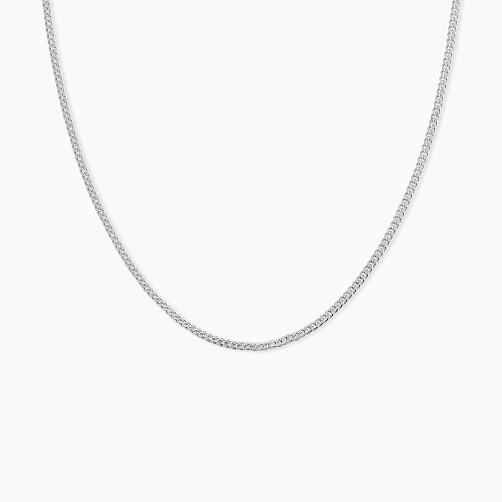 Cha&icirc;ne Imad Maille Gourmette Or Blanc - Chaines Femme | Marc Orian