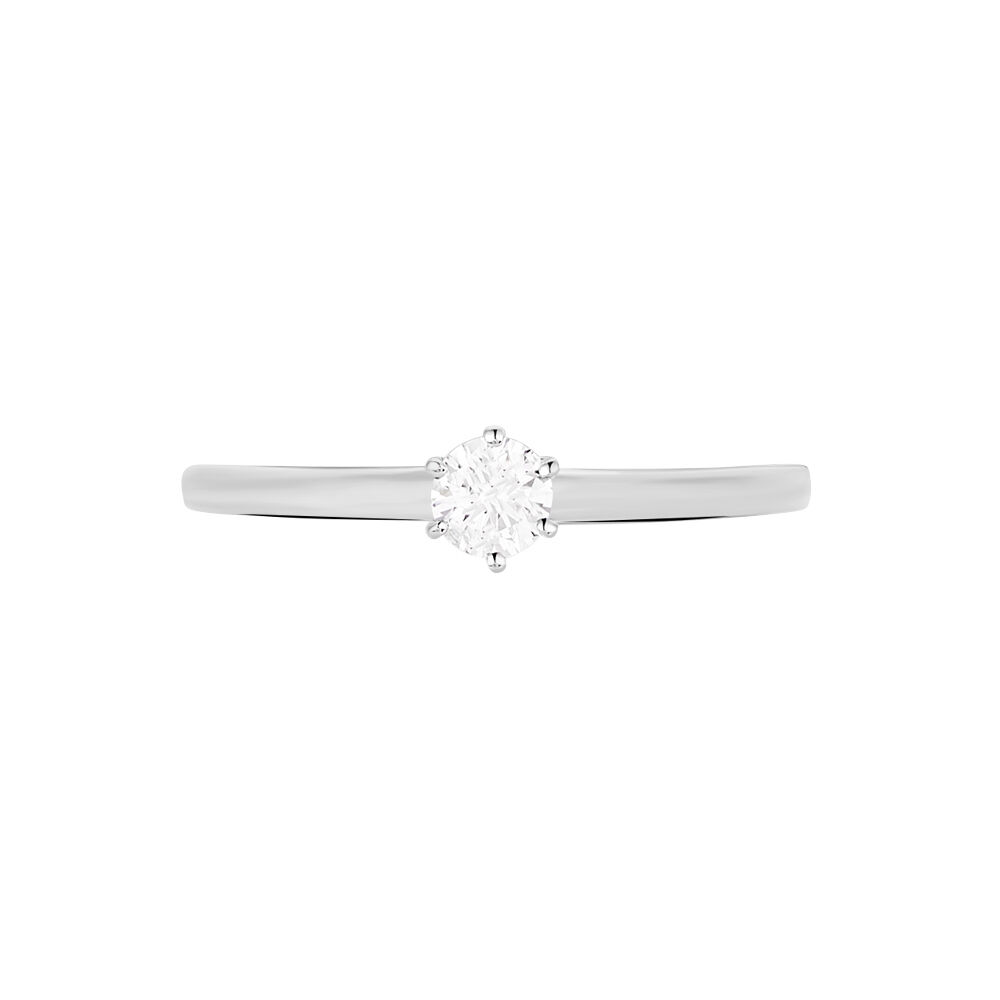 Bague Solitaire Natalia Or Blanc Diamant - Solitaires Femme | Marc Orian