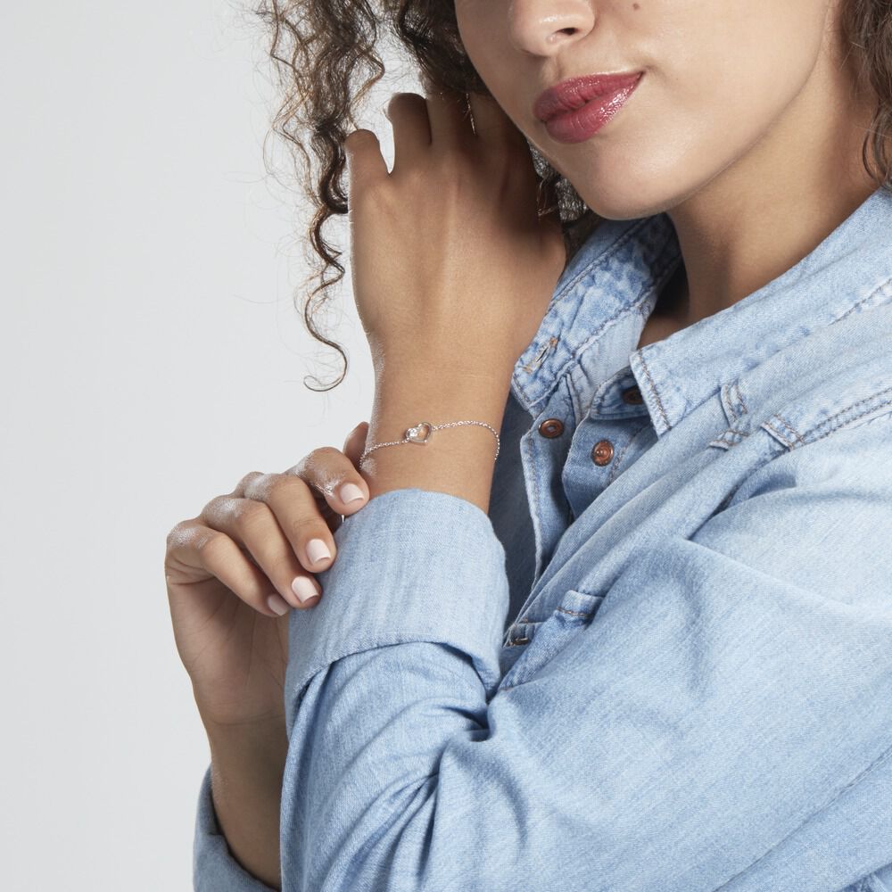 Bracelet Devona Argent Blanc Oxyde De Zirconium - Bracelets chaînes Femme | Marc Orian