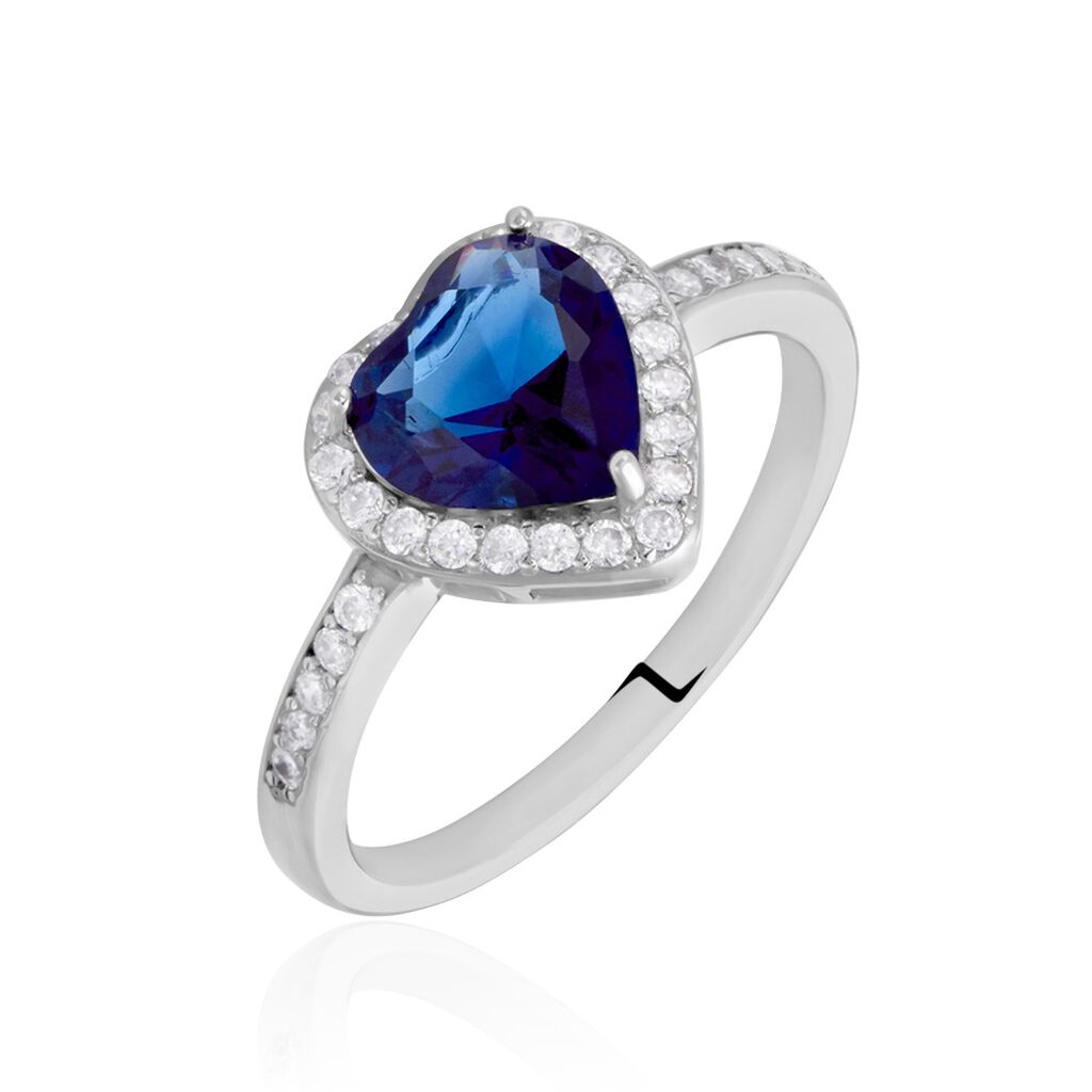 Bague Sphinx Argent Blanc Pierre Et Oxyde De Zirconium - Bagues de promesse Femme | Marc Orian