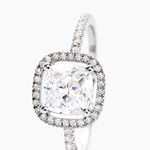 Bague Adrienne Or Blanc Oxyde De Zirconium - Solitaires Femme | Marc Orian