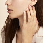 Alliance Fantaisie Diamantee Ruban Plat Or Blanc - Alliances duo Unisex | Marc Orian