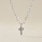 Collier Etincelante Argent Blanc - Colliers ras du cou Femme | Marc Orian