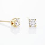 Boucles D'oreilles Puces Aphrodite Or Jaune Diamant - Puces Famille | Marc Orian