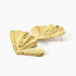 Boucles D'Oreilles Puces Ma&iuml;ssa Acier Jaune - Puces Femme | Marc Orian