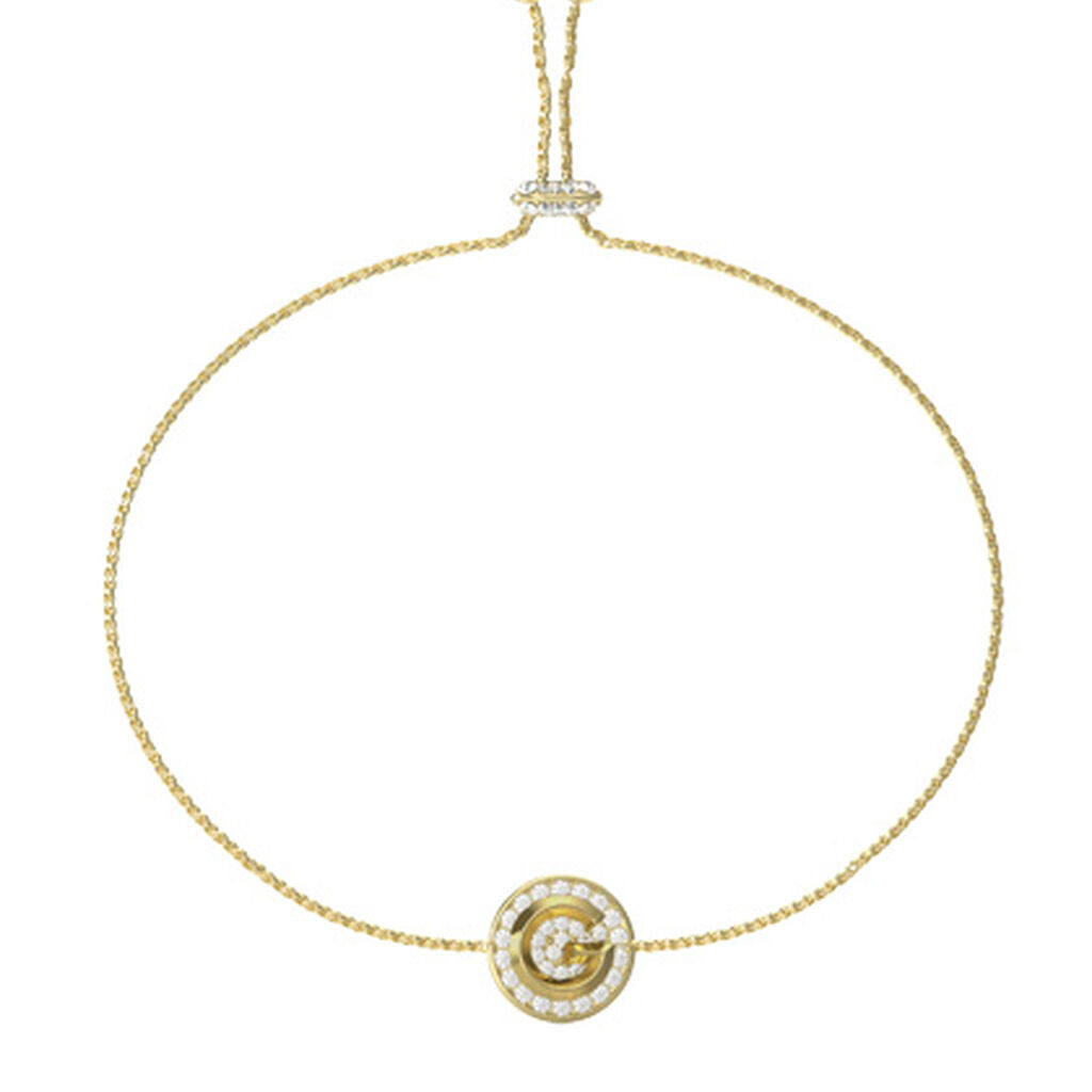 Bracelet Guess G Crystal Acier Jaune Oxyde De Zirconium - Bracelets Medailles Femme | Marc Orian