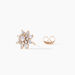 Boucles D'oreilles Puces Lorraine Argent Rose Oxyde De Zirconium - Puces Femme | Marc Orian