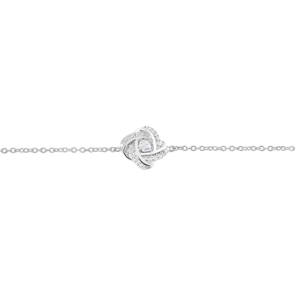 Bracelet Anasthase Argent Blanc Oxyde De Zirconium - Bracelets chaînes Femme | Marc Orian