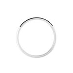 Alliance Inayah Ruban Plat Argent Blanc - Alliances duo Famille | Marc Orian