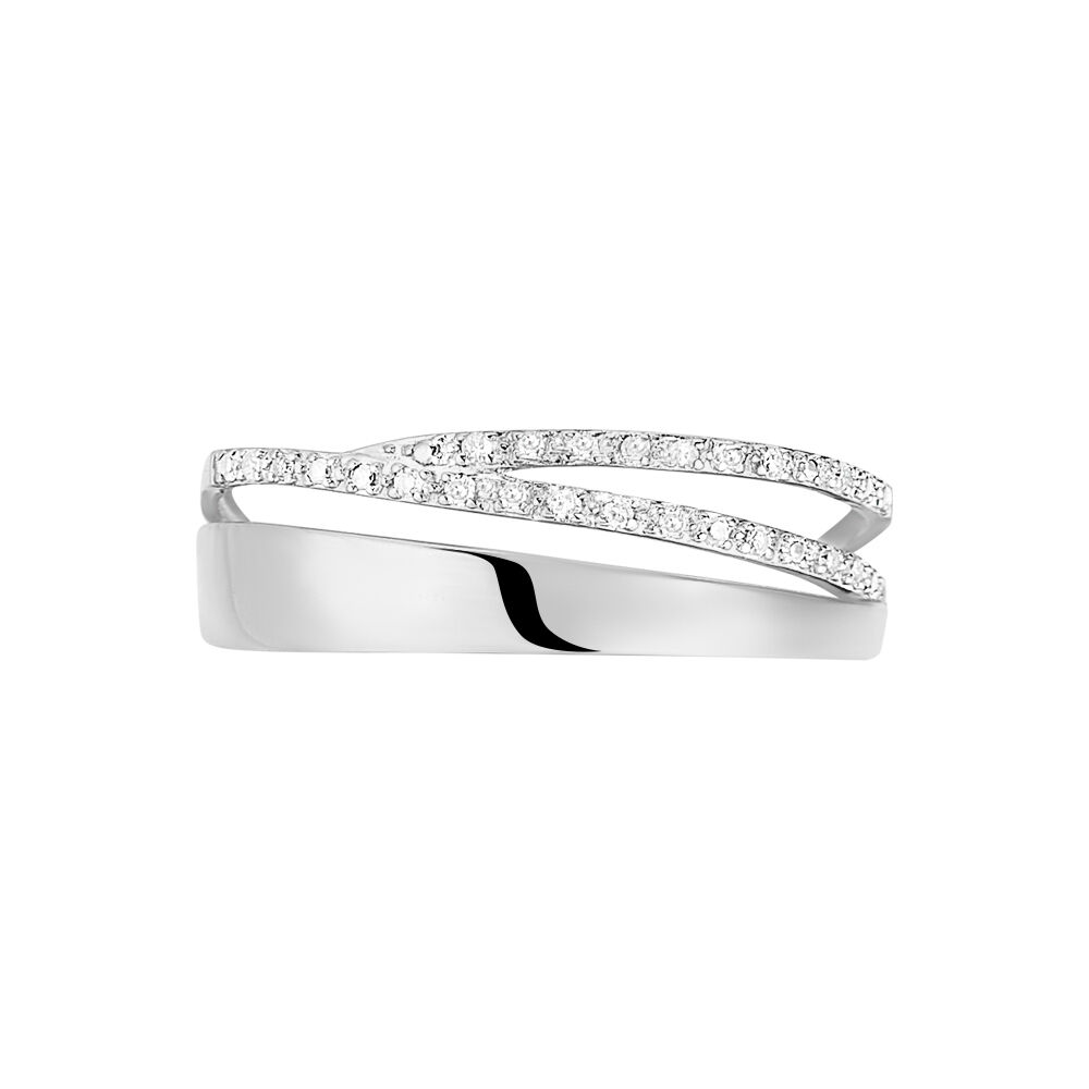 Bague Angele Or Blanc Diamant - Bagues pierres précieuses Femme | Marc Orian
