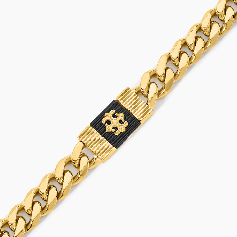 Bracelet Guess Rebel Moon Acier Jaune - Bracelets cha&icirc;nes Homme | Marc Orian