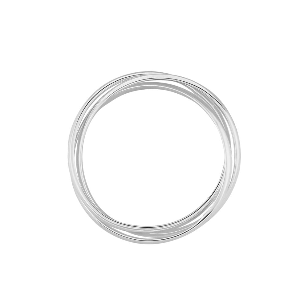 Alliance Filipine Demi Jonc Classique Argent Blanc - Alliances classiques Famille | Marc Orian