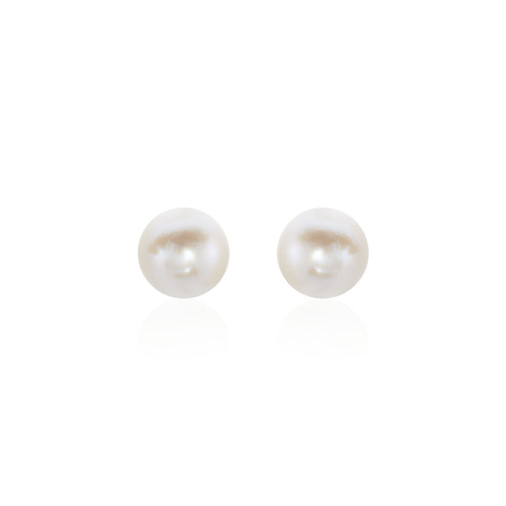 Boucles D'oreilles Puces Suki Or Jaune Perle De Culture - Boucles d'oreilles mariage Femme | Marc Orian