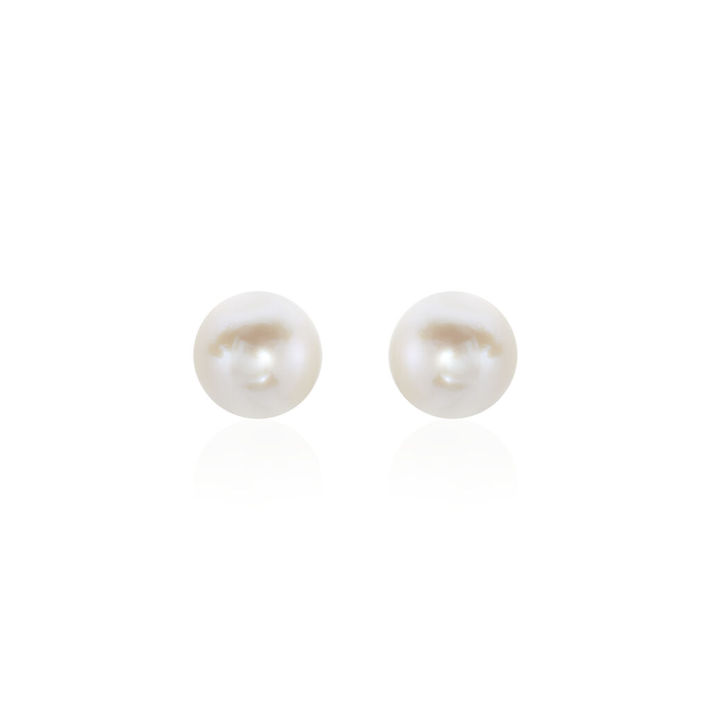 Boucles D'oreilles Puces Suki Or Jaune Perle De Culture - Boucles d'oreilles mariage Femme | Marc Orian