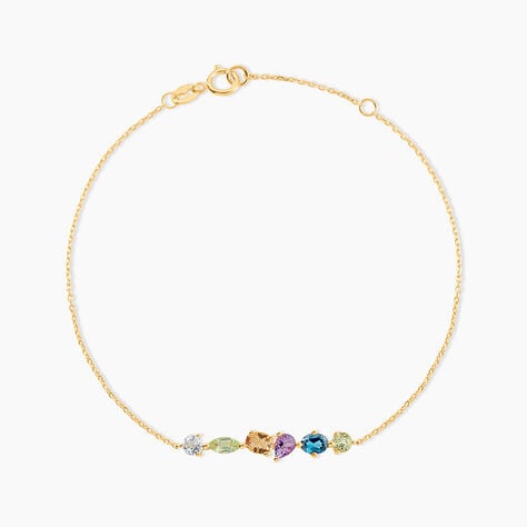 Bracelet Hortense Or Jaune Topaze P&eacute;ridot - Bracelets cha&icirc;nes Femme | Marc Orian