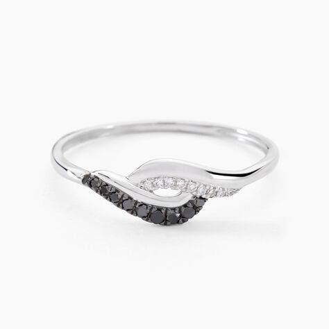 Bague Sculptural Or Blanc Diamant - Bagues pierres précieuses Femme | Marc Orian