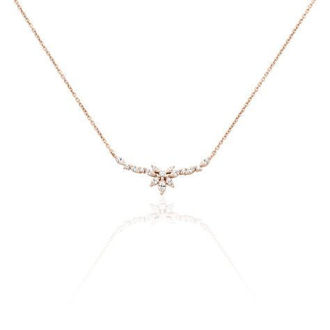 Collier Davena Argent Rose Oxyde De Zirconium - Colliers avec pierres Femme | Marc Orian