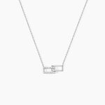 Collier Lysis Argent Blanc Oxyde De Zirconium - Colliers avec pierres Femme | Marc Orian