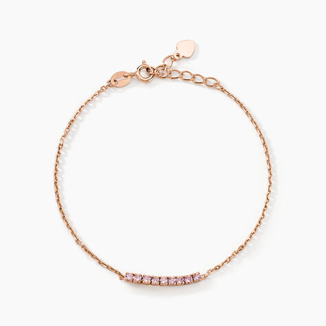 Bracelet Rio Argent Rose Oxyde De Zirconium - Bracelets fantaisie Femme | Marc Orian