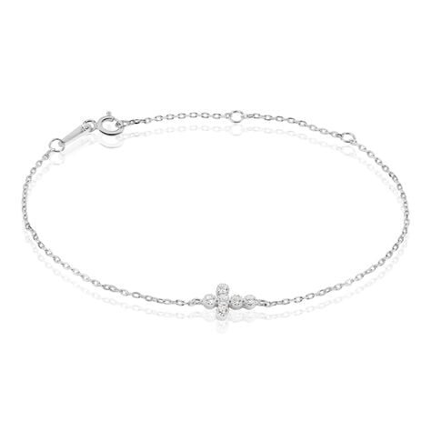 Bracelet Priscus Argent Blanc Oxyde De Zirconium - Bracelets chaînes Femme | Marc Orian