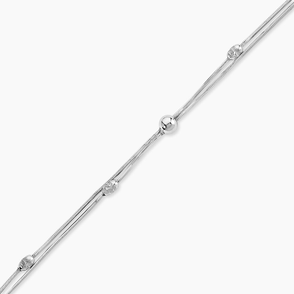 Bracelet Linda Argent Blanc - Bracelets fantaisie Femme | Marc Orian