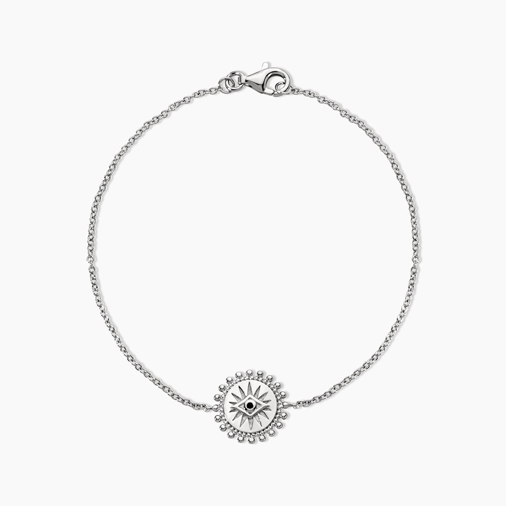 Bracelet Salvia Argent Blanc Opale - Bracelets Medailles Femme | Marc Orian