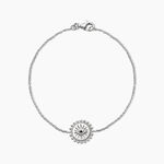 Bracelet Salvia Argent Blanc Opale - Bracelets Medailles Femme | Marc Orian