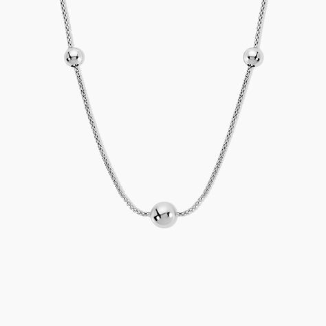 Collier Catarina Argent Blanc - Colliers fantaisie Femme | Marc Orian