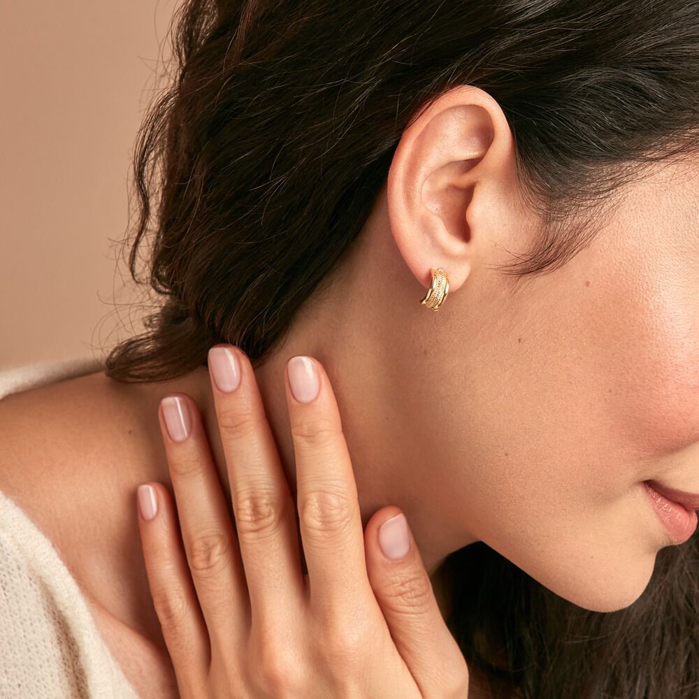 Créoles Savania Or Jaune - Créoles Femme | Marc Orian