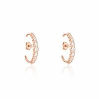 Boucles D'oreilles Liviu Argent Rose Oxyde De Zirconium