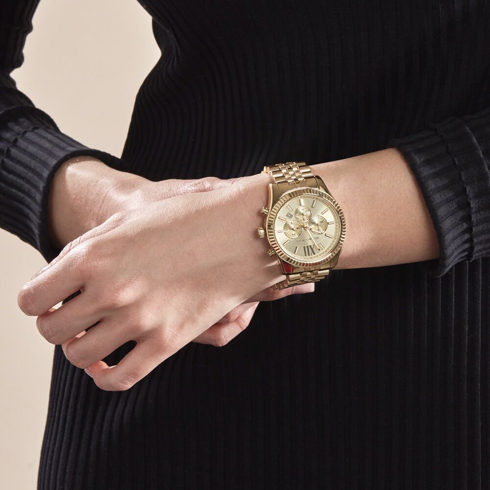 Montre Michael Kors Lexington Doré - Montres étanches Homme | Marc Orian