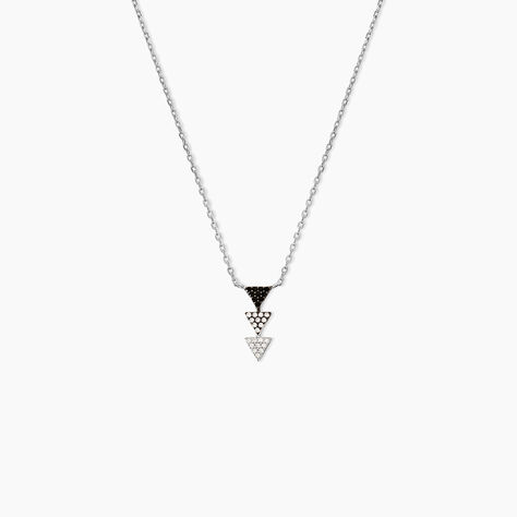 Collier Chleo Argent Blanc Oxyde De Zirconium - Colliers avec pierres Femme | Marc Orian