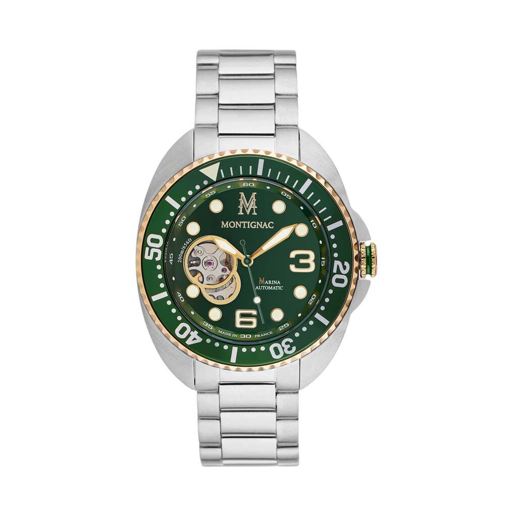 Montre Montignac Marina Vert - Montres automatiques Homme | Marc Orian