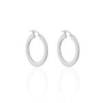 Cr&eacute;oles Argent Blanc Mila - Cr&eacute;oles Femme | Marc Orian