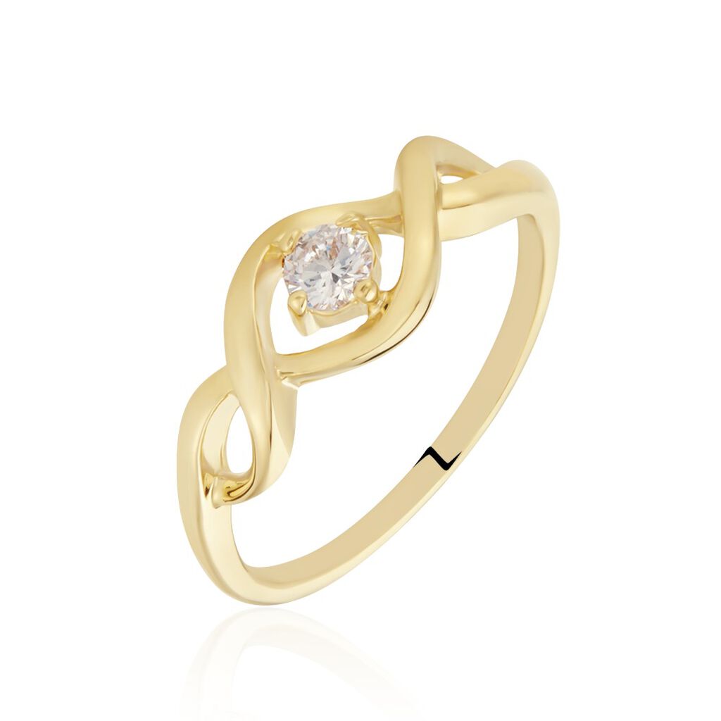 Bague Solitaire Jaume Plaqué Or Oxyde De Zirconium - Bagues Solitaire Femme | Marc Orian