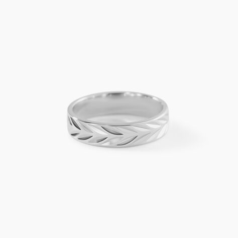 Alliance Epi Ruban Plat Or Blanc - Alliances duo Unisex | Marc Orian