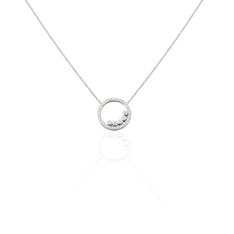 Collier Lydiana Argent Blanc Oxyde De Zirconium - Colliers avec pierres Femme | Marc Orian