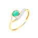 Bague Sagesse Or Jaune Emeraude Et Diamant - Bagues vintage Femme | Marc Orian