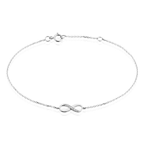 Bracelet Or Blanc Adrasteia Diamants - Bracelets chaînes Femme | Marc Orian