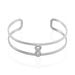 Bracelet Jonc Imagine Agnes Acier Blanc Cristal - Bracelets joncs Femme | Marc Orian