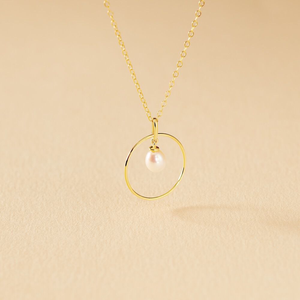 Collier Salvine Or Jaune Perle De Culture - Colliers avec pierres Femme | Marc Orian