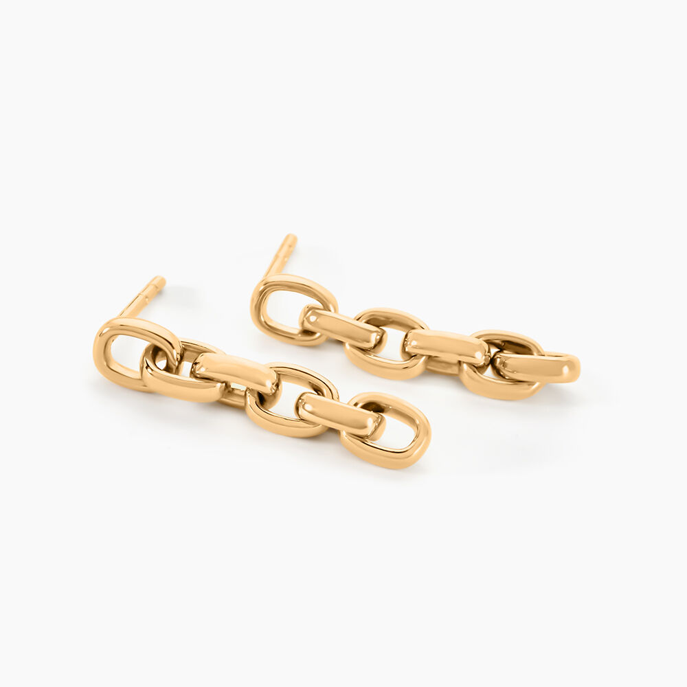 Boucles D'oreilles Pendantes Lilla Plaqu&eacute; Or Jaune - Pendantes Femme | Marc Orian