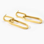 Boucles D'oreilles Pendantes Manille Acier Jaune - Pendantes Femme | Marc Orian