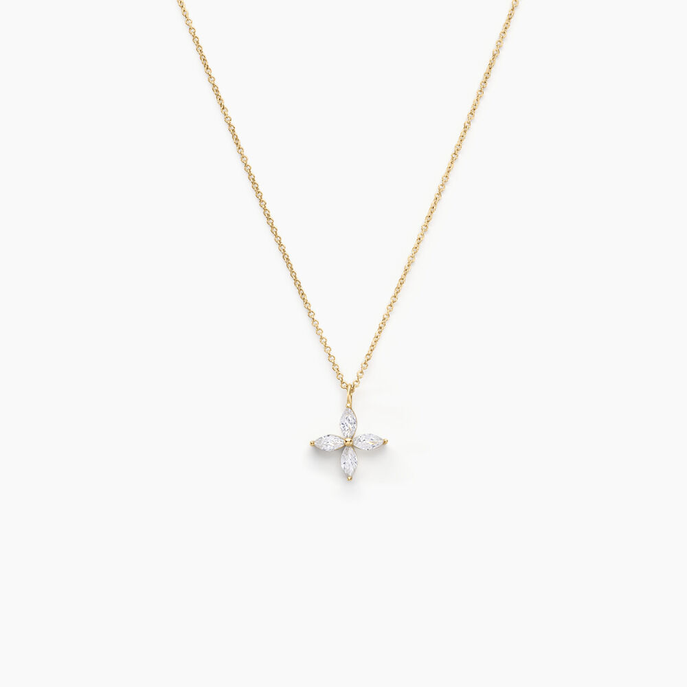 Collier Stellia Or Jaune Oxyde De Zirconium - Colliers avec pierres Femme | Marc Orian